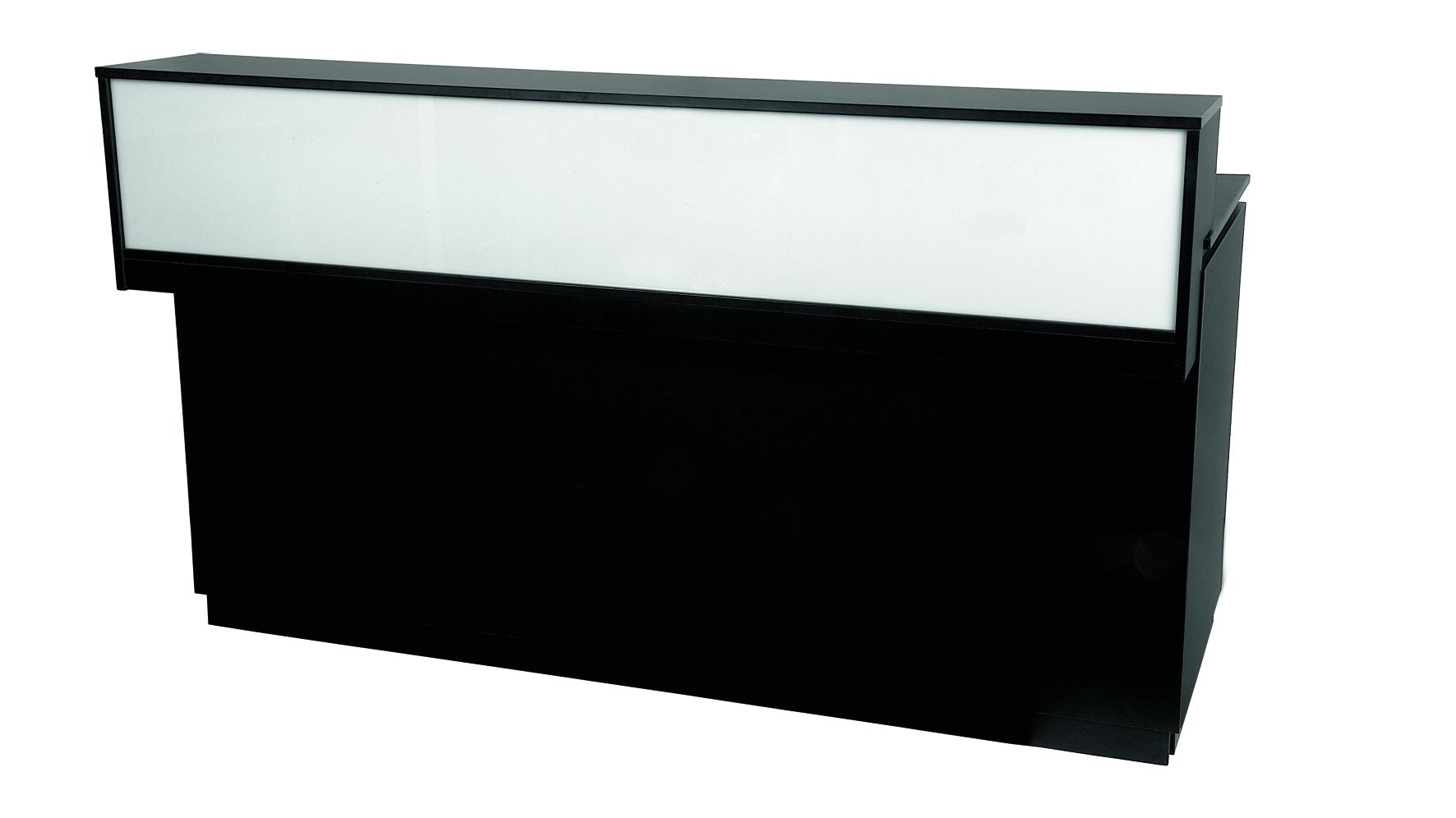 Getränketheke BLACK mit Aufsatz