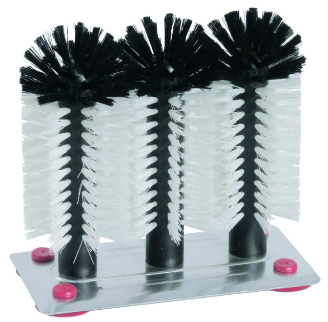 Gläser-Spülbürste SPÜLBOY 3-Fach mit Saugnoppen