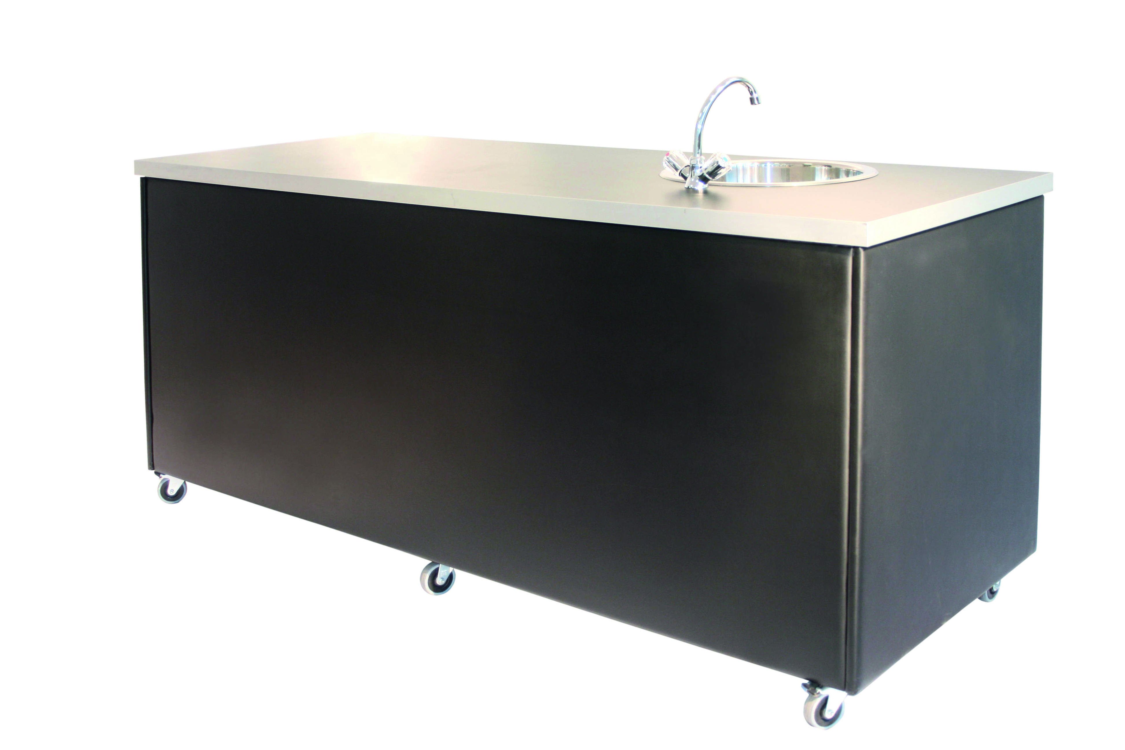 Theke BLACK LEATHER mit Spüle