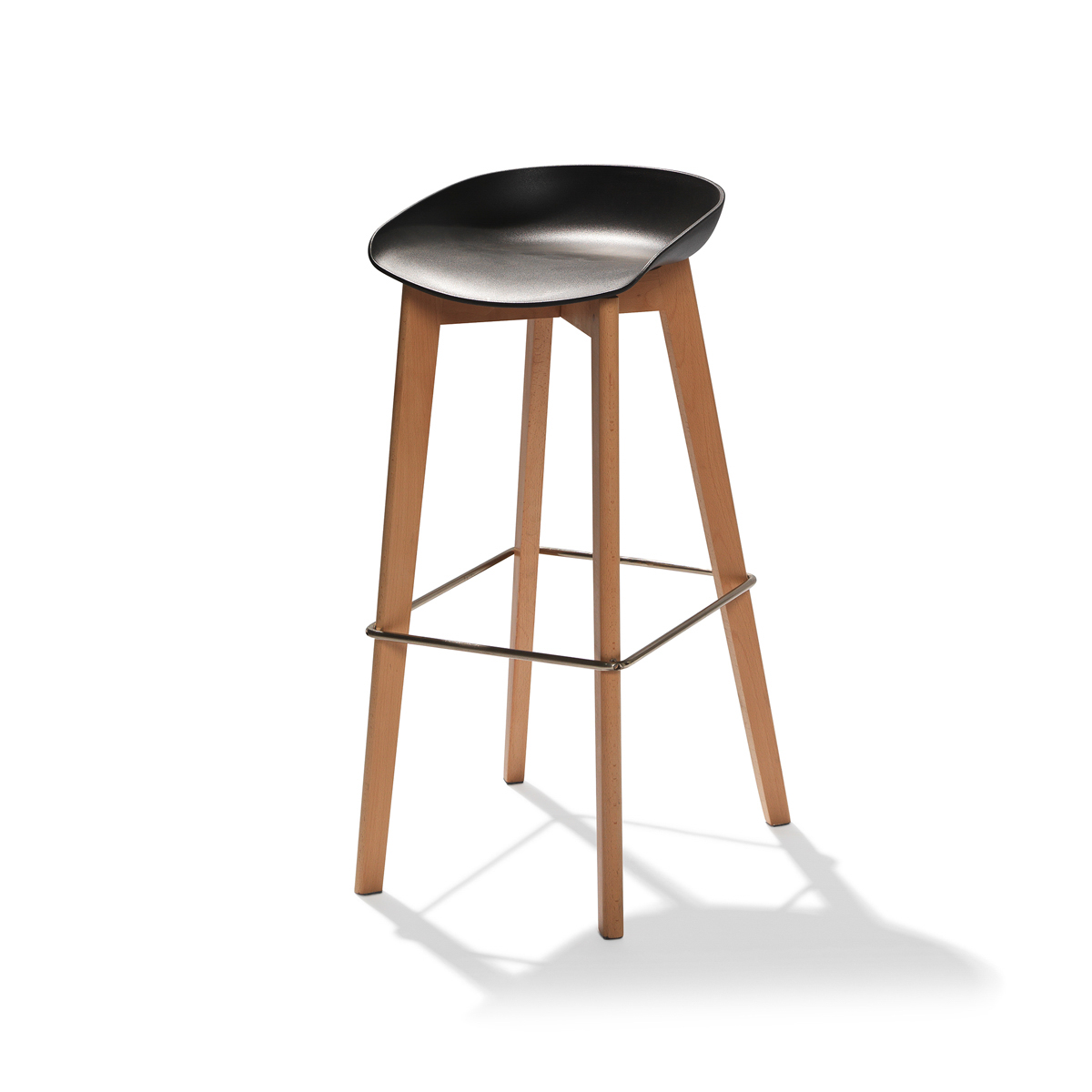 Barhocker WOODY flach