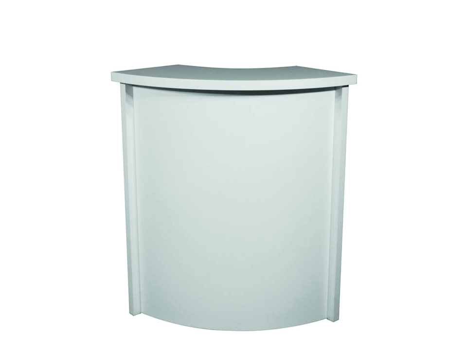 Theke CALVI Ecke - rund (optional zubuchbare Beleuchtung)