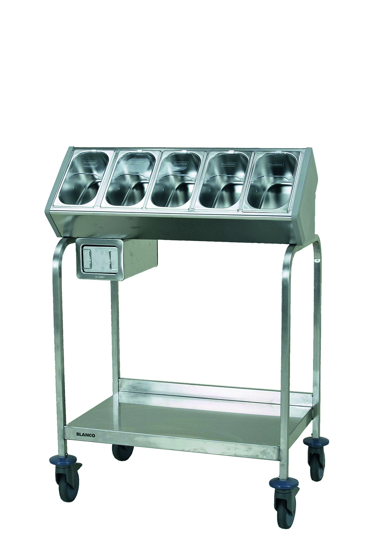 Besteck-/Tablettspenderwagen BIANCO