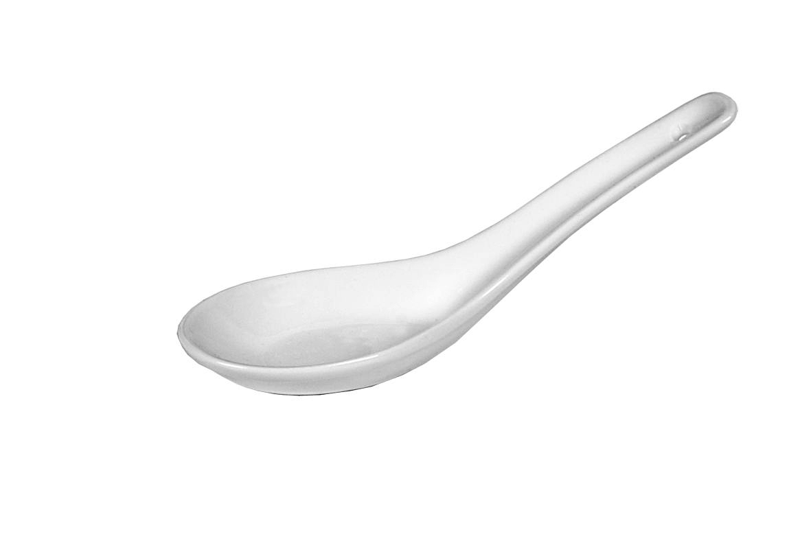 Party-Löffel PORZELLAN liegend