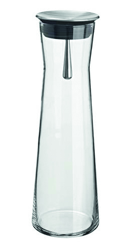 Glaskaraffe mit Edelstahldeckel