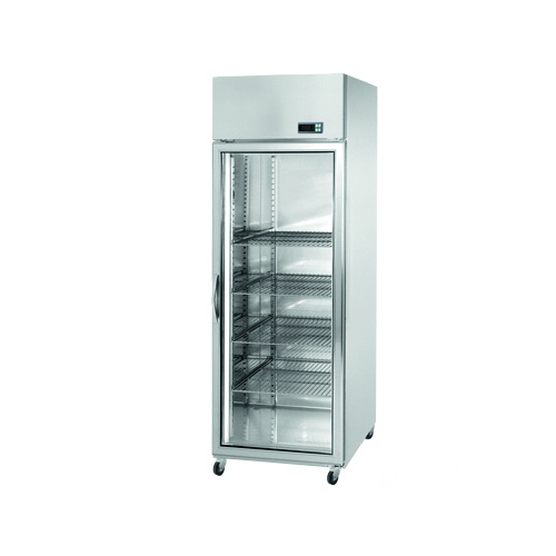 Gastro-Kühlschrank GN 2/1 mit Glastür inkl. 4 Böden