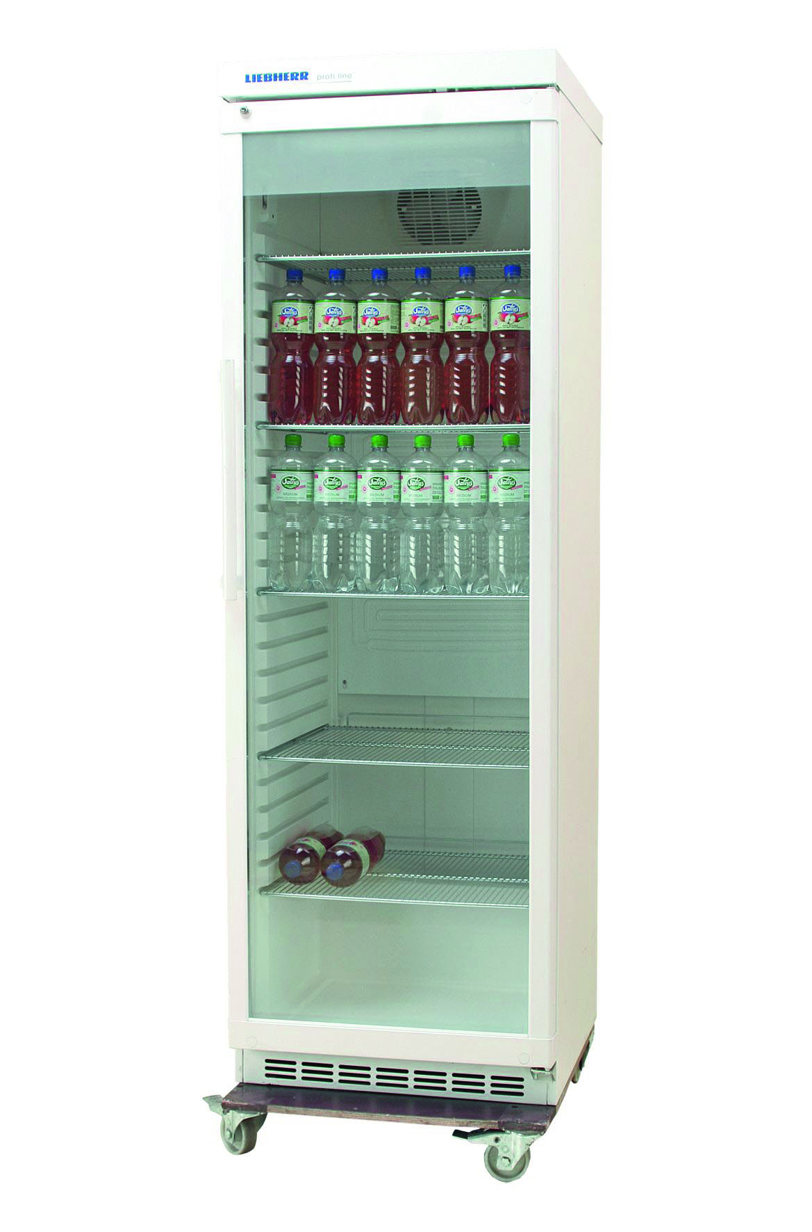 Flaschenkühlschrank mit Glastür inkl. 4 Böden