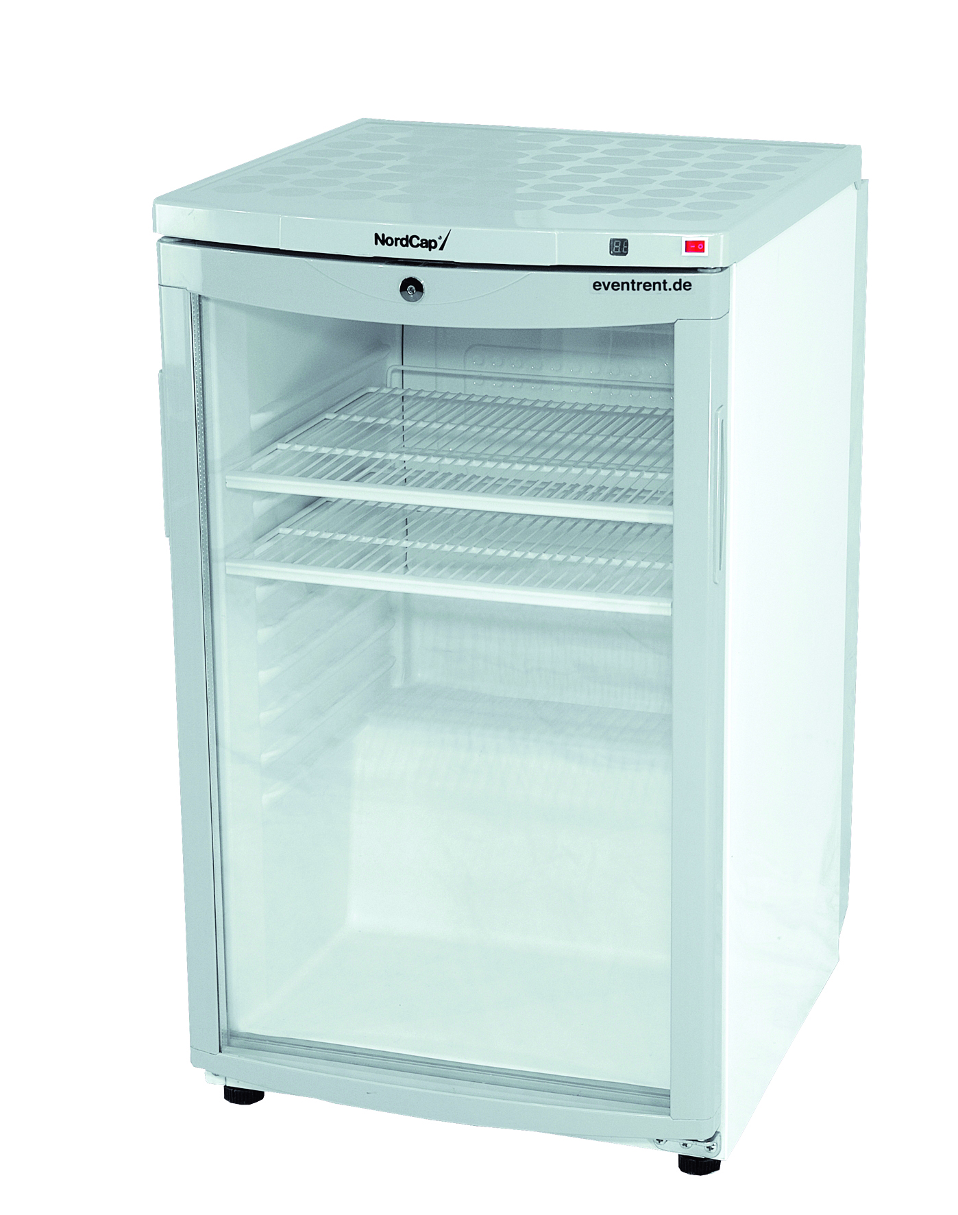 Kühlschrank gewölbte Glastür inkl. 2 Böden