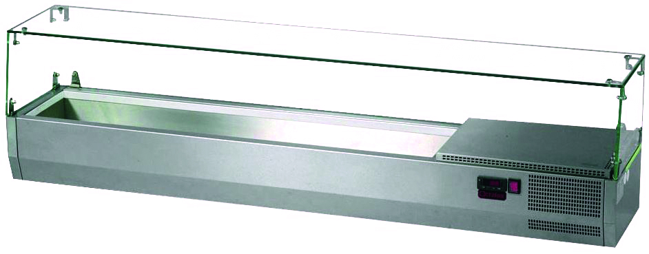 Kühlvitrine/Salatbar Tischmodell für 6x GN 1/3