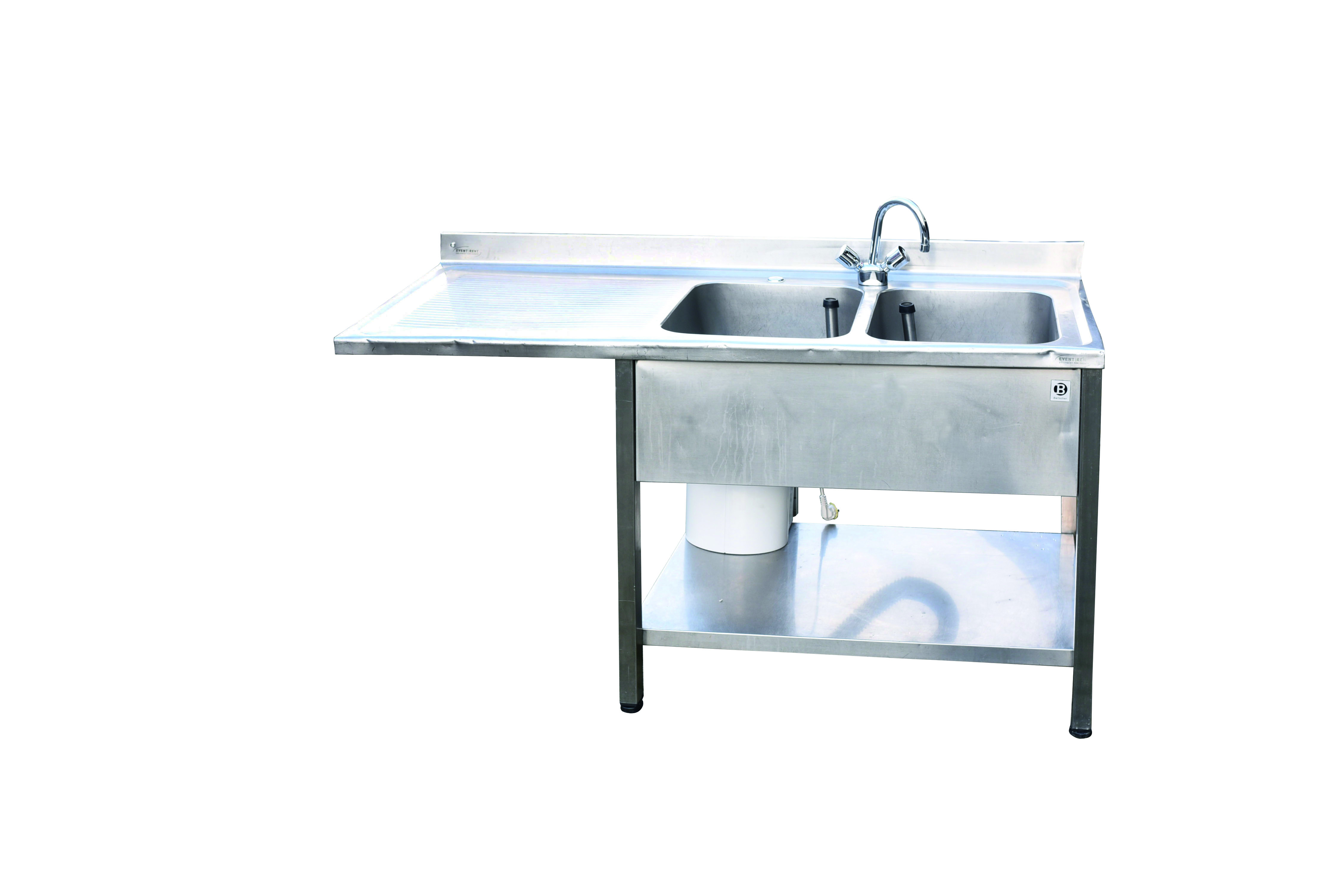 Doppelspüle mit Becken rechts inkl. Durchlauferhitzer - 2/3 Un