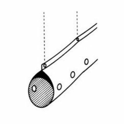 Gebläseschlauch perforiert zu Diesel-Zeltheizung - Ø 50 cm / L 18 m