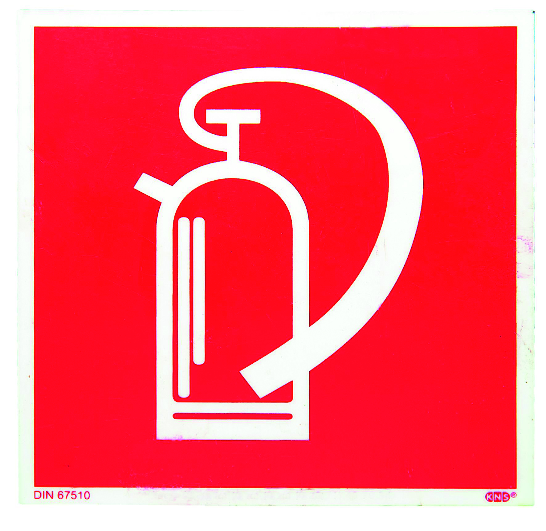 Feuerlöscher-Hinweisschild unbeleuchtet