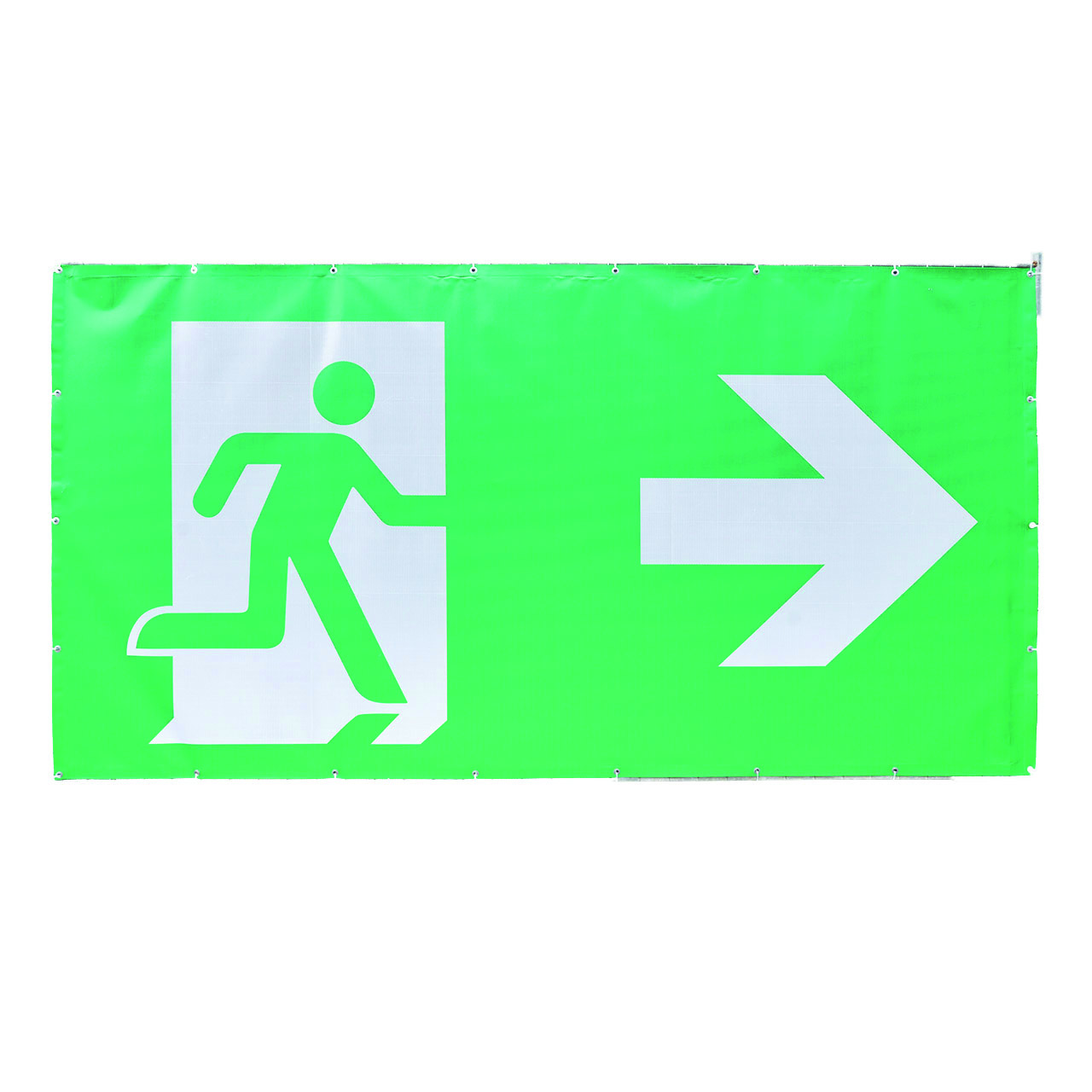 Notausgangsplane rechts zu Bauzaun STANDARD