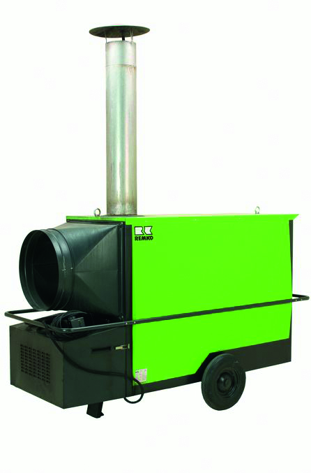 Diesel-Zeltheizung mit Zuluftschlauch - 150 KW / Luftleistung 9.710 m