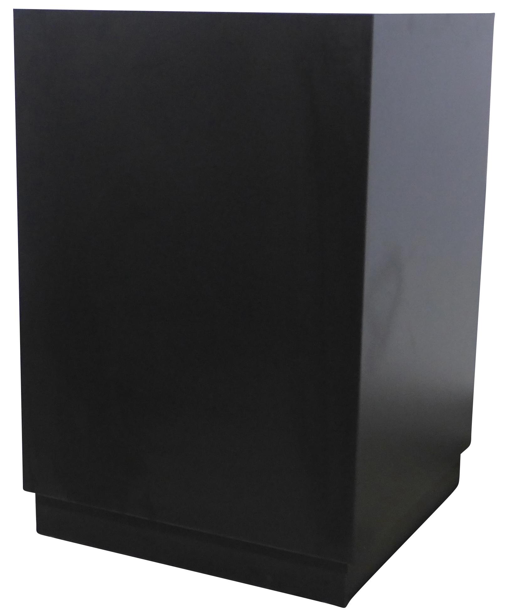 Hightable/Säule CUBIX BLACK mit schwarzem Sockel