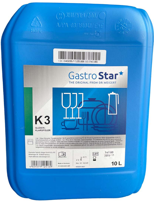 Klarspüler (10 Liter in einer PP-Flasche)