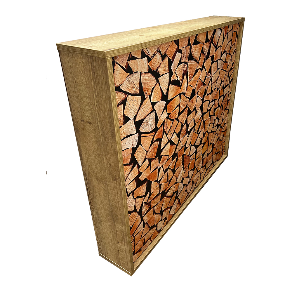 Raumteiler MOTIV Stapelholz