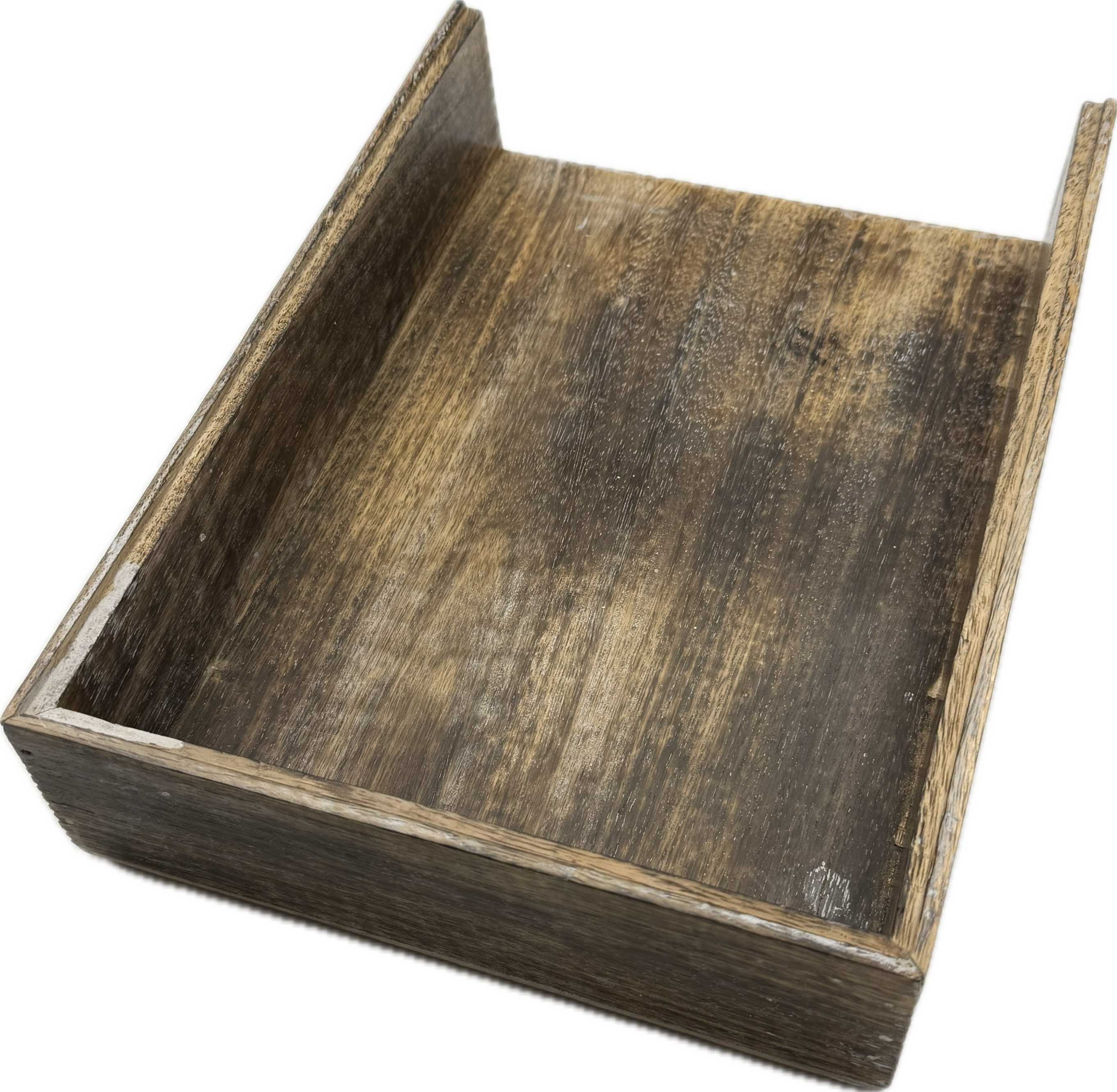 Holz-Besteckkasten VINTAGE mit einer offenen Seite