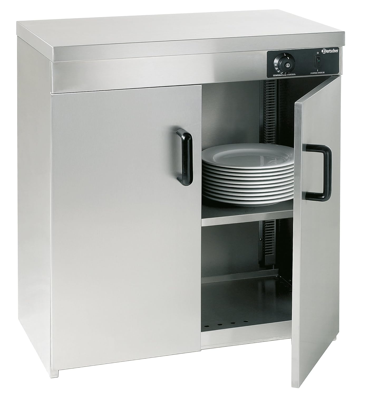 Wärmeschrank 2-Türen 120 Teller / bis Ø 32cm / 0-85 ºC