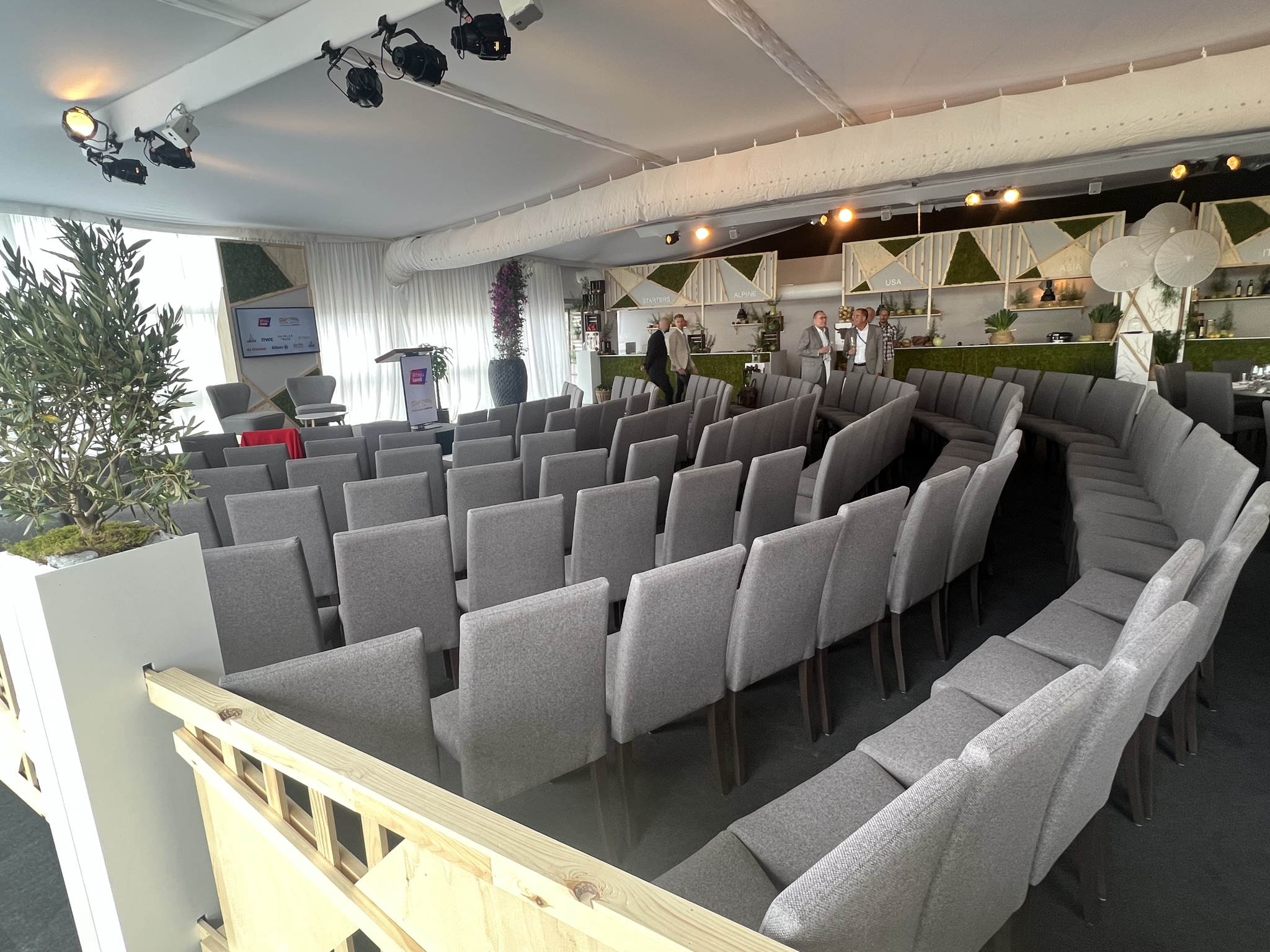 San Diego grau Reihenbestuhlung