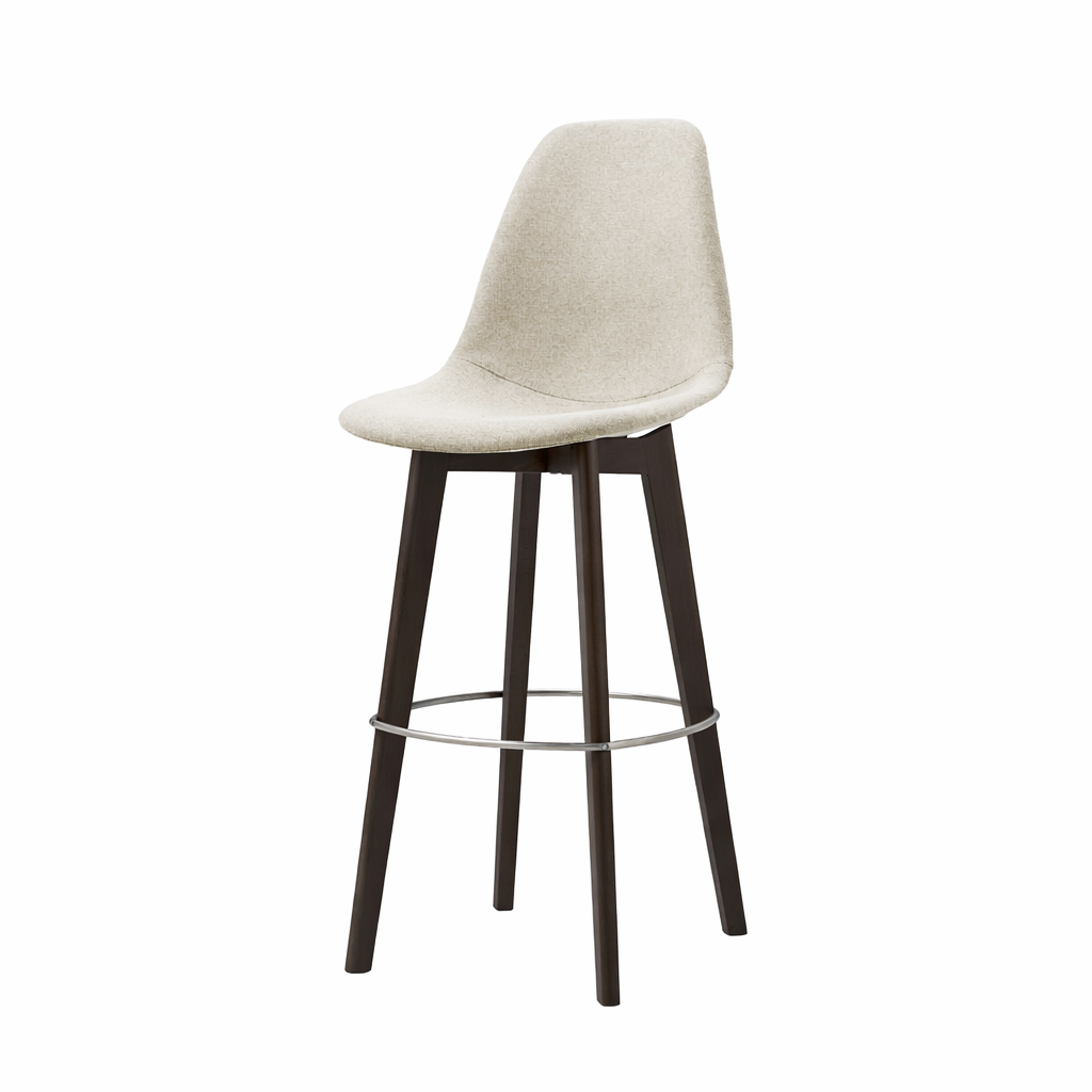 Barhocker WOODY CLOUD mit Rückenlehne (gepolstert)