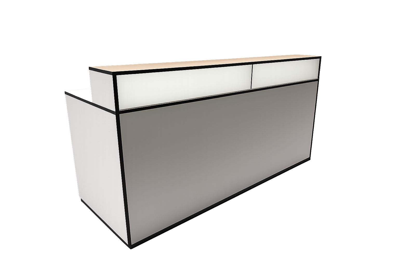 Getränketheke BRIDGE (mit Aufsatz & wasserunempfindlicher Platte)