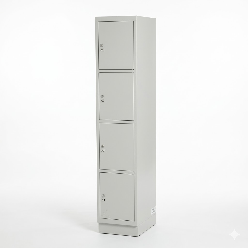 Schließfach-Schrank SAFE EXPO 4 Fächer - abschließbar