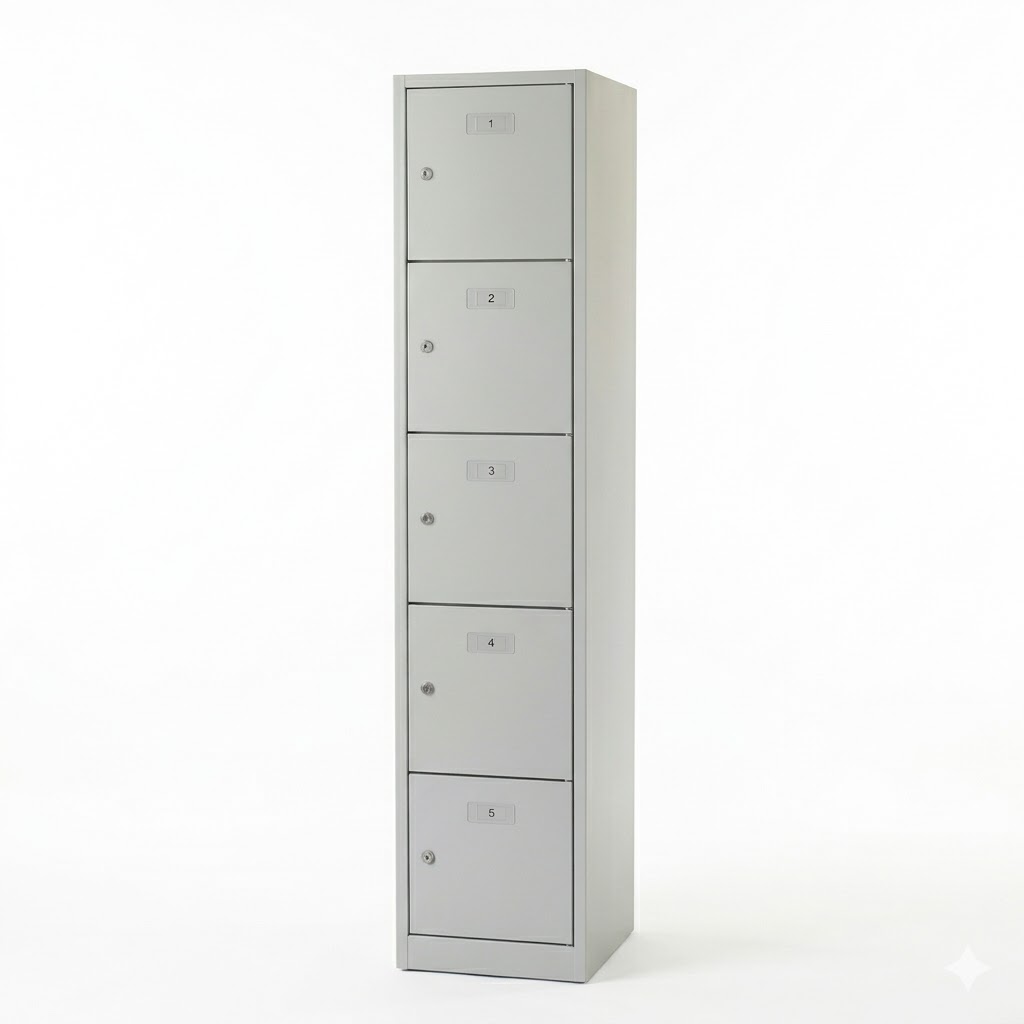 Schließfach-Schrank SAFE EXPO 5 Fächer - abschließbar